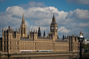 United Kingdom's Parliament building, Palace of Westminster.